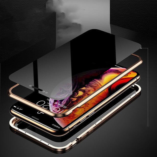 Coque Anti-Espion Magnétique 360° – Verre de Confidentialité pour iPhone