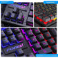Clavier portable 104 touches rétro-éclairé pour souris de jeu