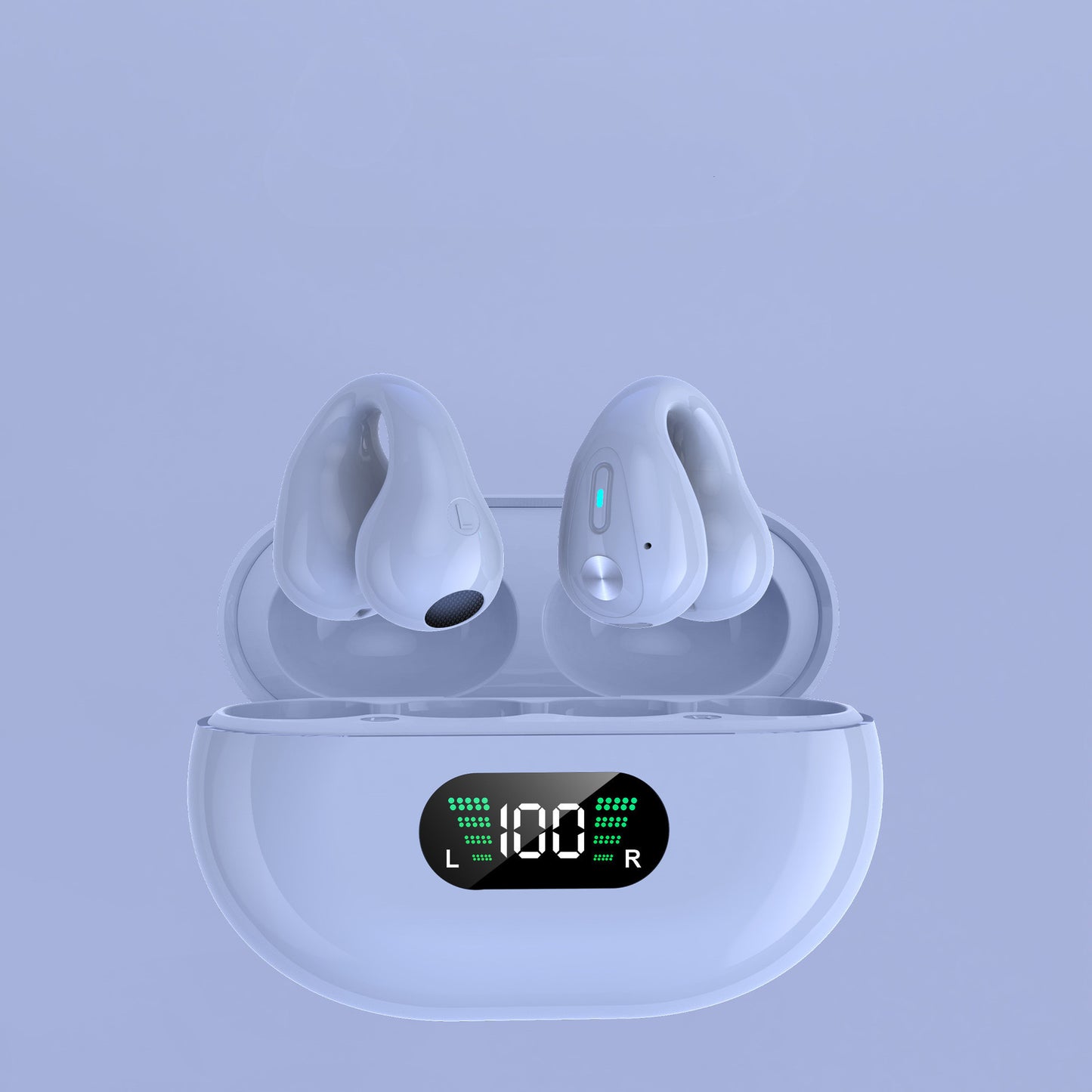 VibraSport X5- Casque Sport à Conduction Osseuse | Écouteurs Sans Fil Bluetooth 5.3 TWS | Clip d’Oreille Tactile | Basses HIFI & Confort Intra-Auriculaire