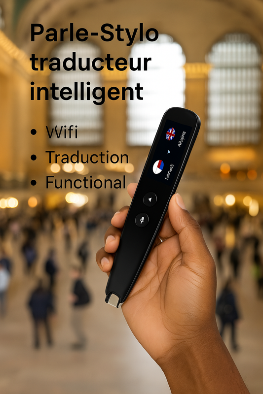 112 Parle-Stylo Traducteur Intelligent Instantané – 112 Langues, Traduction Hors Ligne, WIFI, Scanner et Marqueur Vocal Haute Qualité