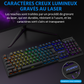 Clavier portable 104 touches rétro-éclairé pour souris de jeu