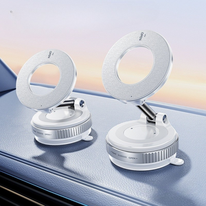 Grip360 – Support Téléphone Magnétique Voiture avec Ventouse-Réglable,Pliable,Universel pour Tableau de Bord 3-en-1 Ultra-Stable