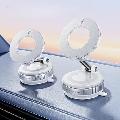 Grip360 – Support Téléphone Magnétique Voiture avec Ventouse-Réglable,Pliable,Universel pour Tableau de Bord 3-en-1 Ultra-Stable