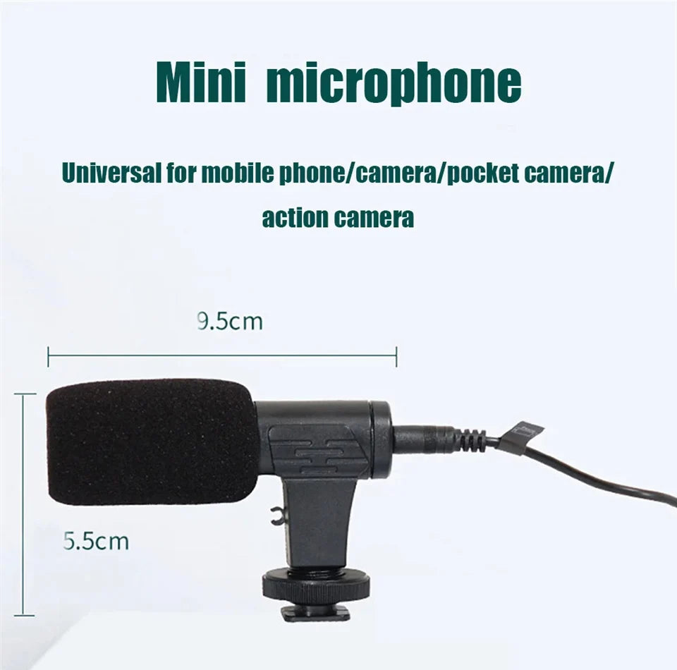 Kit de vlogging pour Smartphone avec trépied, support de téléphone, Mini Microphone, lumière de remplissage LED, démarreur pour TikTok, vidéo en direct, YouTube