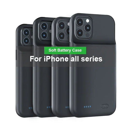 Étui de chargeur de batterie 6800mAh, Powerbank pour IPhone 6 7 8 SE X XS XR 11 12 13 14 15 16 pro, étui de chargement de téléphone externe de secours