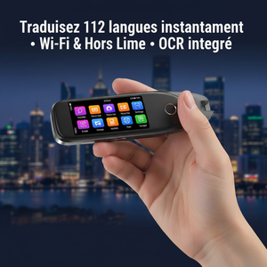 Stylo Traducteur Intelligent – 112 Langues, OCR, Hors Ligne & Wi-Fi